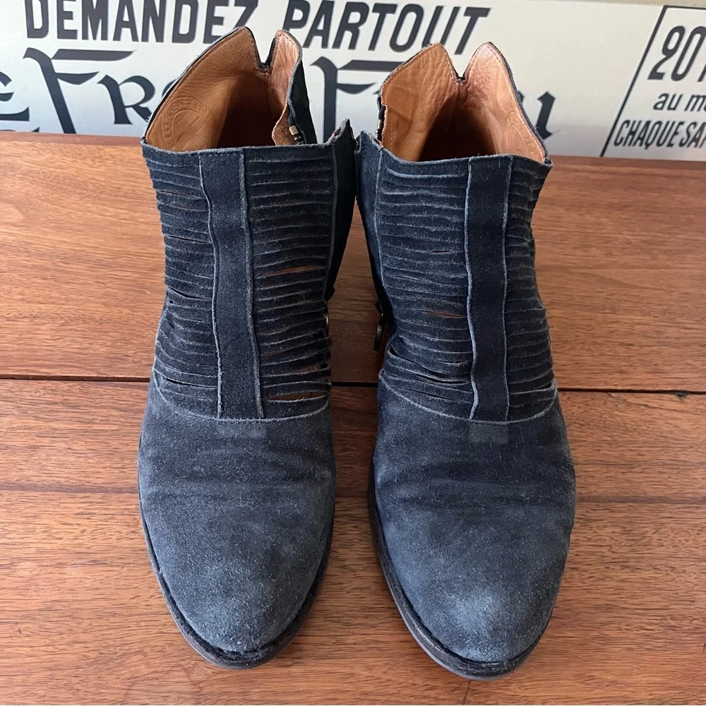 Fiorentini + Baker Black Suede Carnaby Cledi Booties